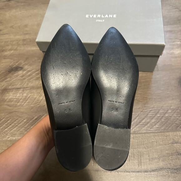 Everlane The Modern Point Loafer Black 5.5 NWB Made In Italy - Picture 6 of 8